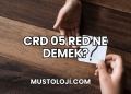CRD 05 RED Ne Demek?