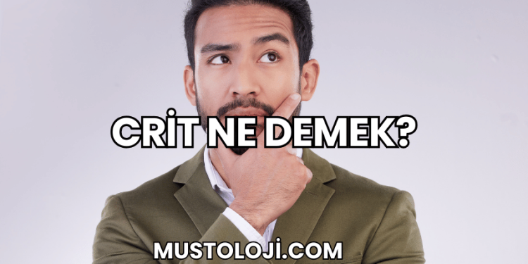 Crit Ne Demek?