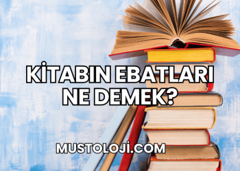 Kitabın Ebatları Ne Demek?