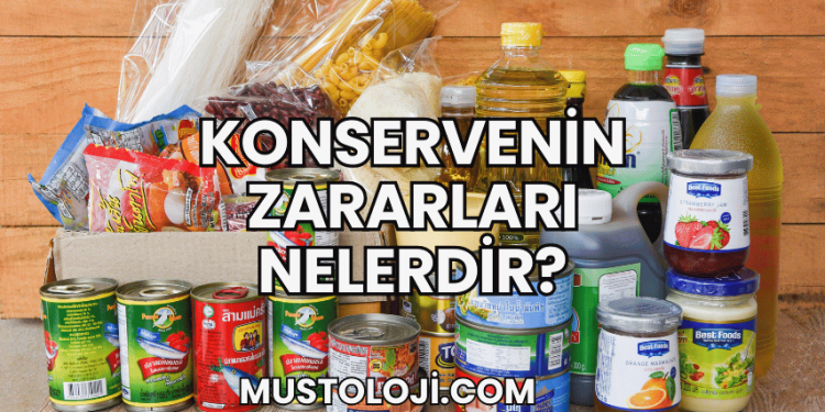 Konservenin Zararları Nelerdir?