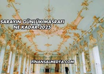 Sarayın Günlük Masrafı Ne Kadar 2025