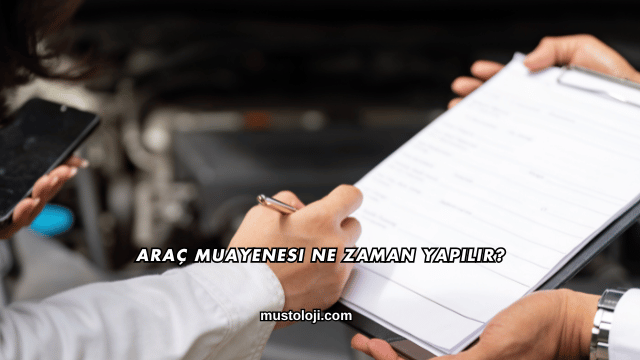 Araç Muayenesi Ne Zaman Yapılır?