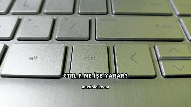 Ctrl F Ne İşe Yarar?