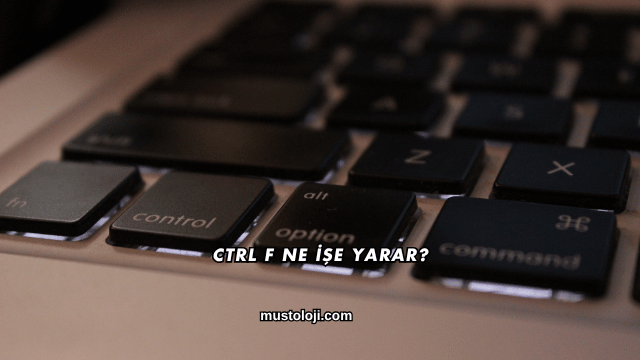 Ctrl F Ne İşe Yarar?