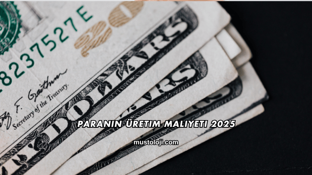 Paranın Üretim Maliyeti 2025
