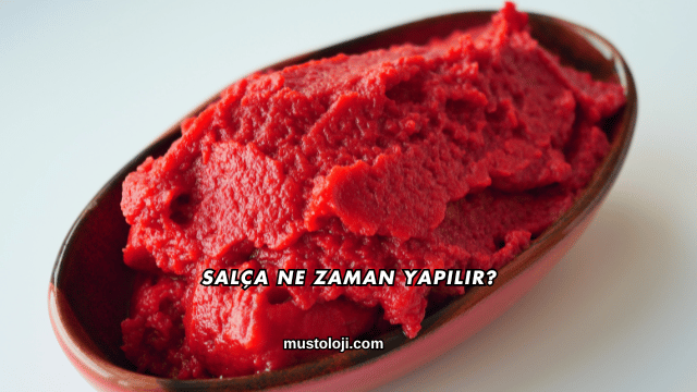 Salça Ne Zaman Yapılır?