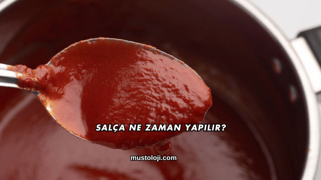 Salça Ne Zaman Yapılır?