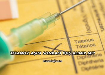 Tetanoz Aşısı Sonrası Duş Alınır mı?