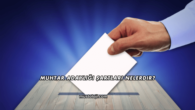 Muhtar Adaylığı Şartları Nelerdir?