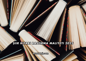 Şiir Kitabı Bastırma Maliyeti 2025