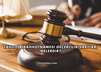 Tahliye Taahhütnamesi Geçerlilik Şartları Nelerdir?