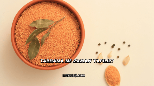 Tarhana Ne Zaman Yapılır?