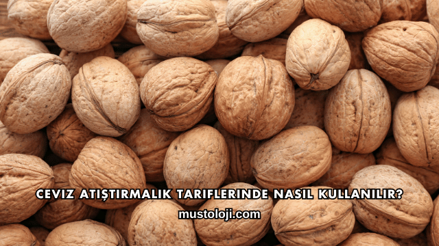 Ceviz Atıştırmalık Tariflerinde Nasıl Kullanılır?