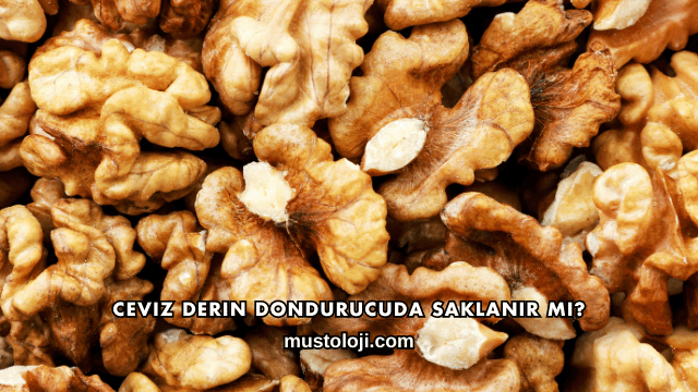 Ceviz Derin Dondurucuda Saklanır mı?