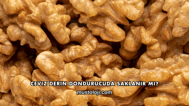 Ceviz Derin Dondurucuda Saklanır mı?
