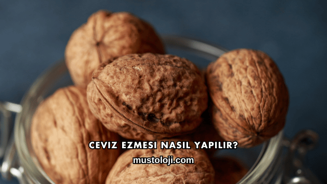 Ceviz Ezmesi Nasıl Yapılır?