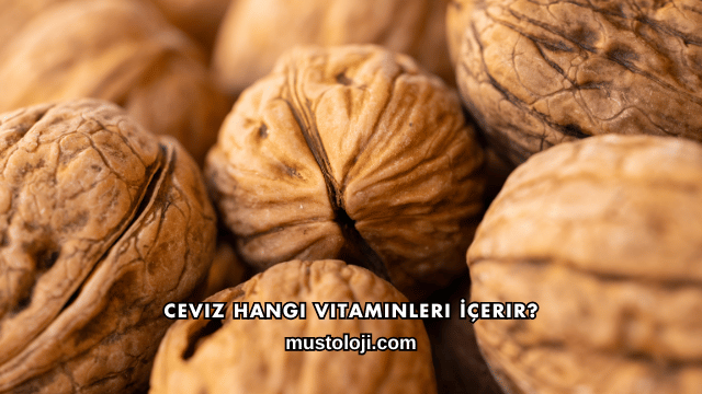 Ceviz Hangi Vitaminleri İçerir?