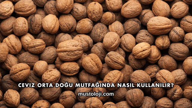 Ceviz Orta Doğu Mutfağında Nasıl Kullanılır?