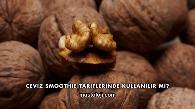 Ceviz Smoothie Tariflerinde Kullanılır mı?