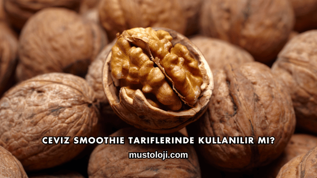 Ceviz Smoothie Tariflerinde Kullanılır mı?