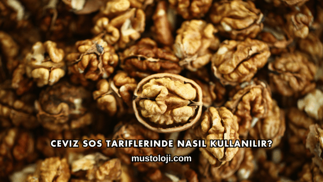 Ceviz Sos Tariflerinde Nasıl Kullanılır