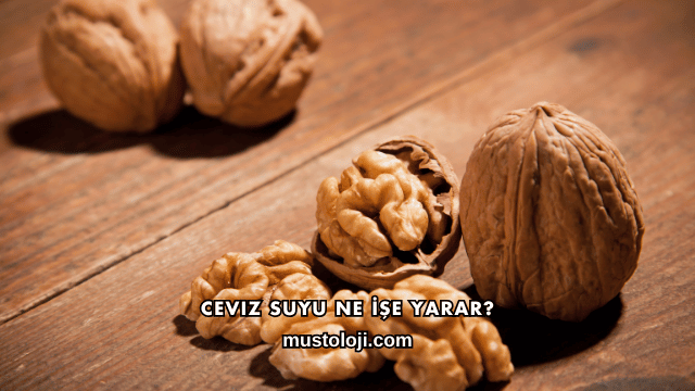 Ceviz Suyu Ne İşe Yarar