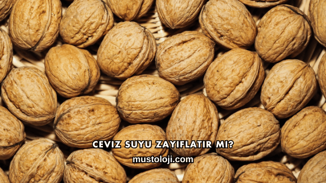 Ceviz Suyu Zayıflatır mı?
