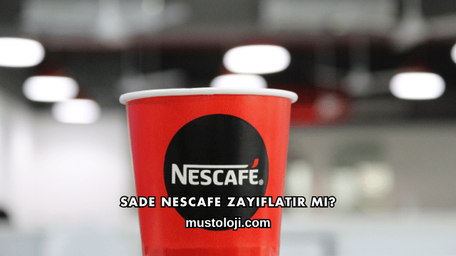 Sade Nescafe Zayıflatır mı?