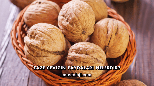 Taze Cevizin Faydaları Nelerdir?